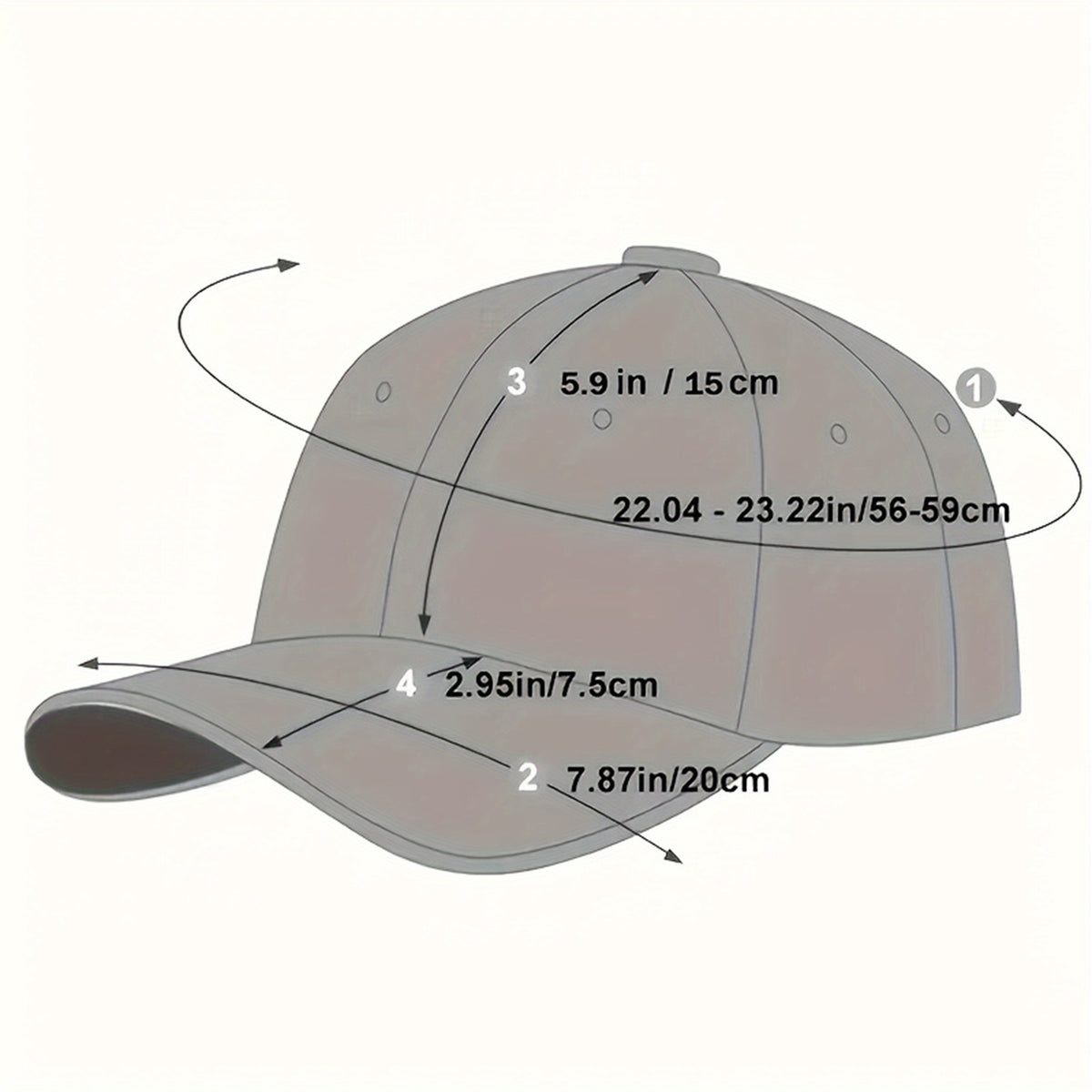 One Printed Baseball Cap with a Washed Look, Suitable for Outdoor Sports, and a Perfect Gift for Family