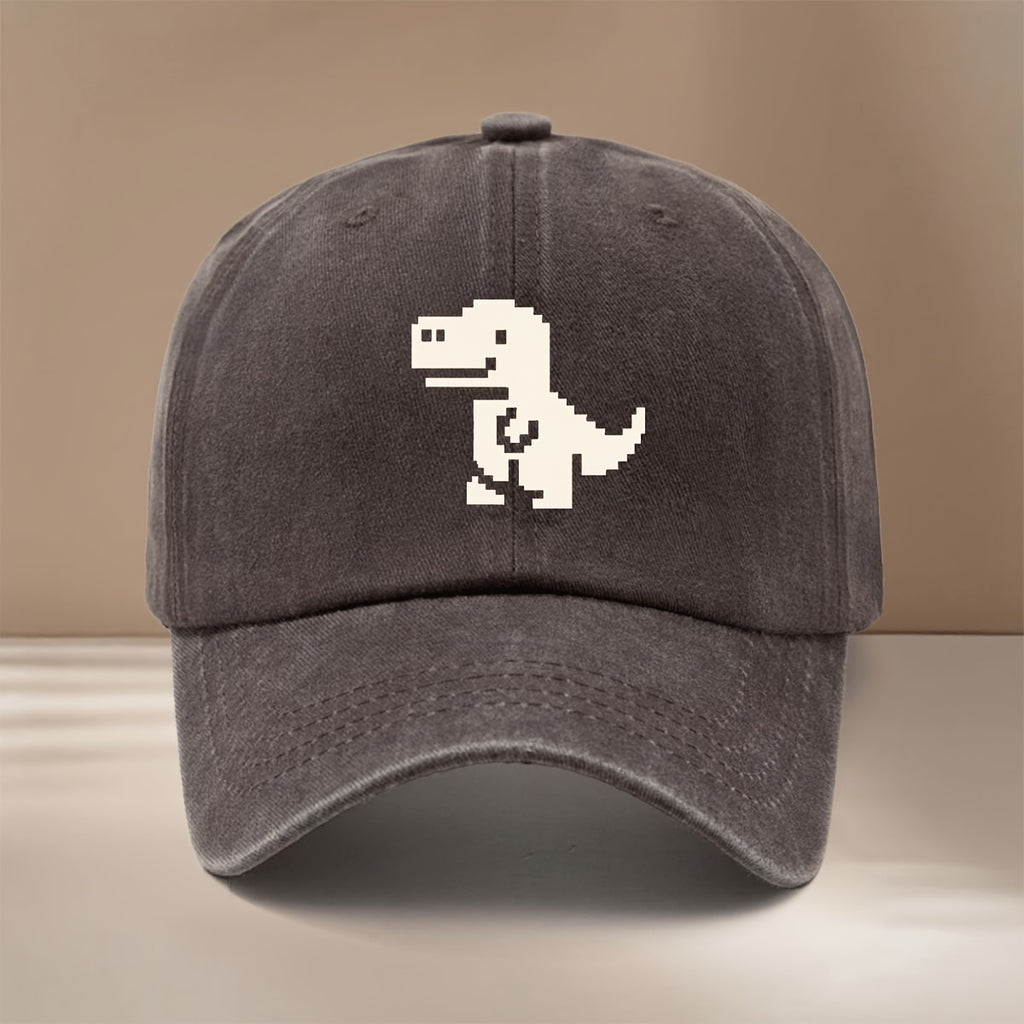 This Is a Baseball Cap with Pixel Art Pattern, Trendy Comfortable Adjustable Size Casual Hat Unisex Lightweight Easy Duckbill Cap Outdoor Sports Dining Camping Matching Fashion Curved Brim Hat Sports Event Cheerleading Matching Style Versatile 6-Pan