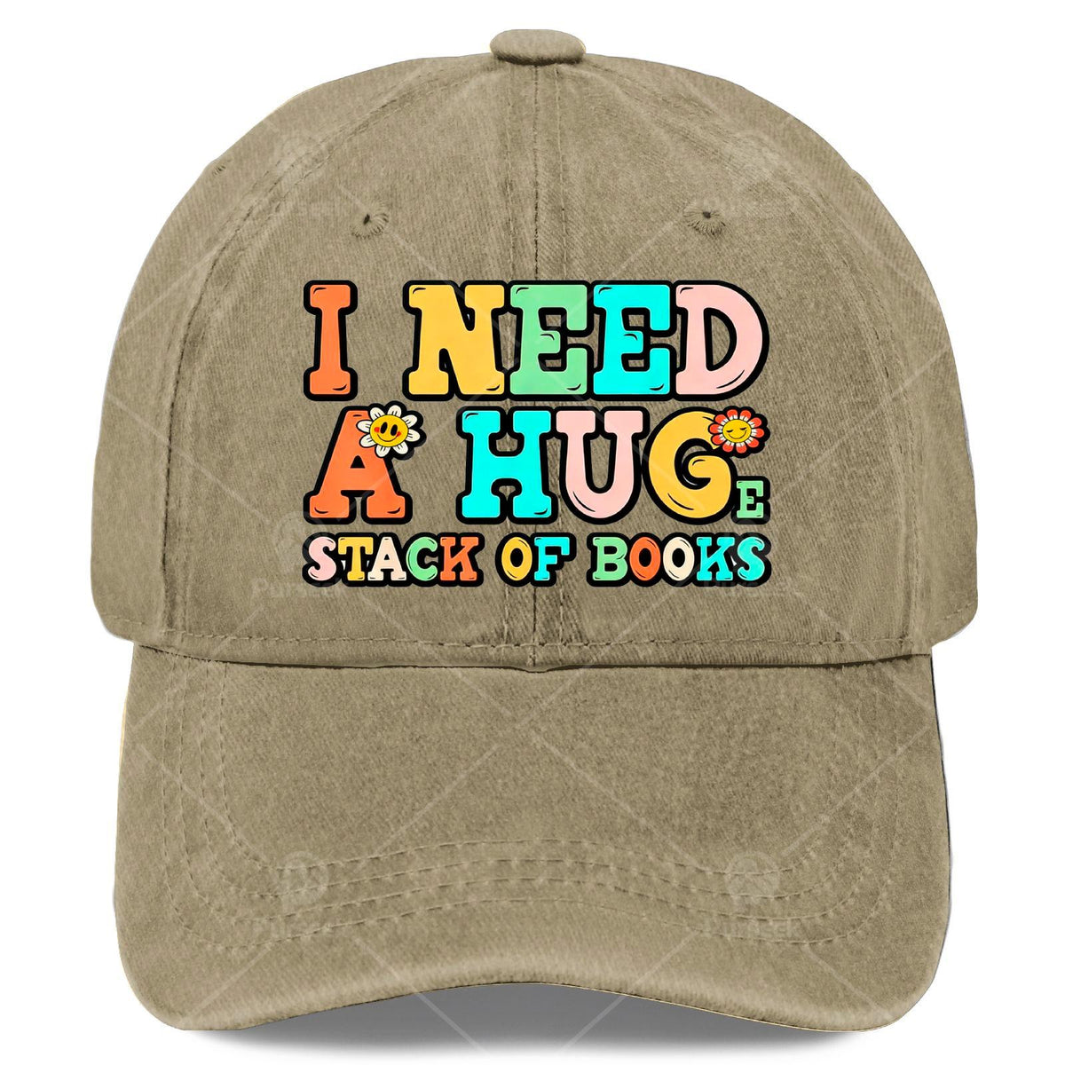 Vintage Bookworm Baseball Cap - Full Book Print Design, Suitable for Reading Enthusiasts, As a Christmas Gift, for Book-Themed Events, And for Everyday Casual Wear. Unisex Design, with a Round Top And Flat Brim