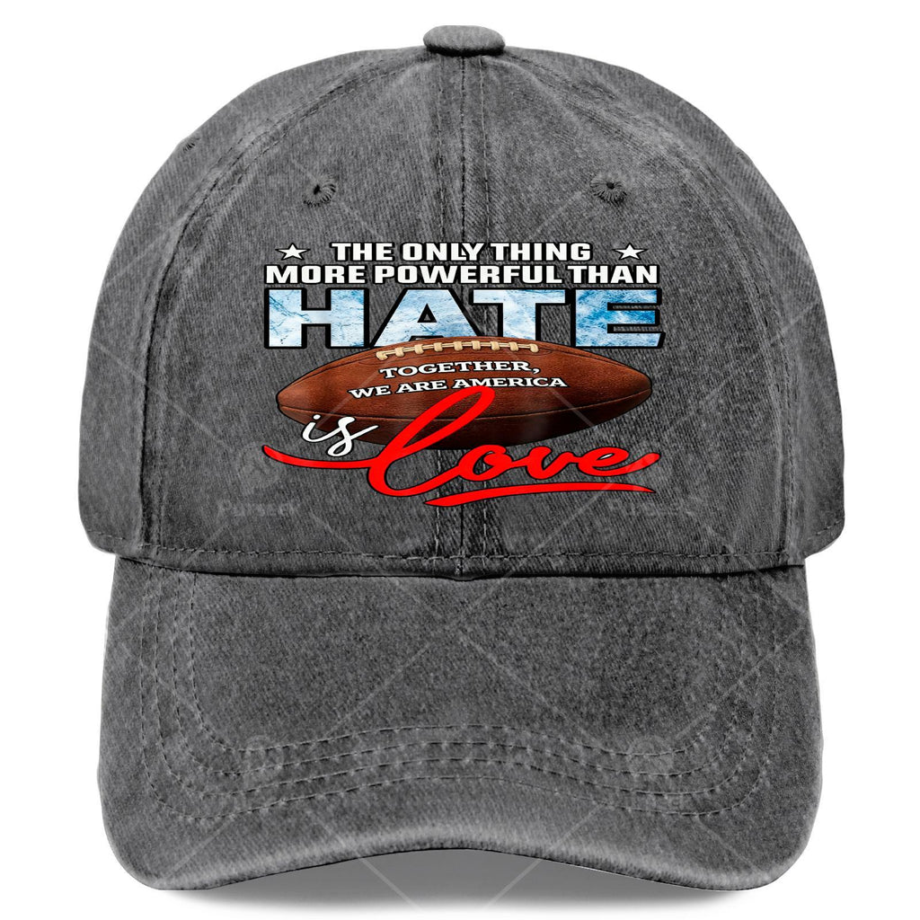 A Unisex Vintage Baseball Shirt with the Words "Love Is Better Than Hate" Printed on It