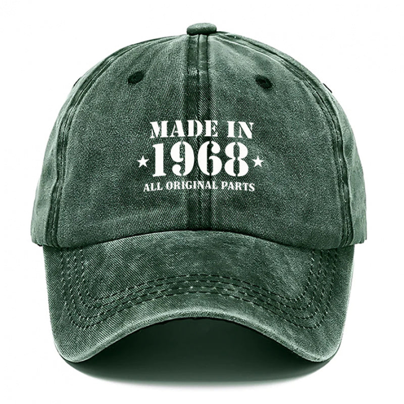 1968 Style Hat, Men'S Hat, Women'S Hat, Outdoor Casual Washable Baseball Cap, Adjustable Breathable DAD Hat, Suitable for Outdoor Activities And Parties, Personal Use Or As a Birthday Gift