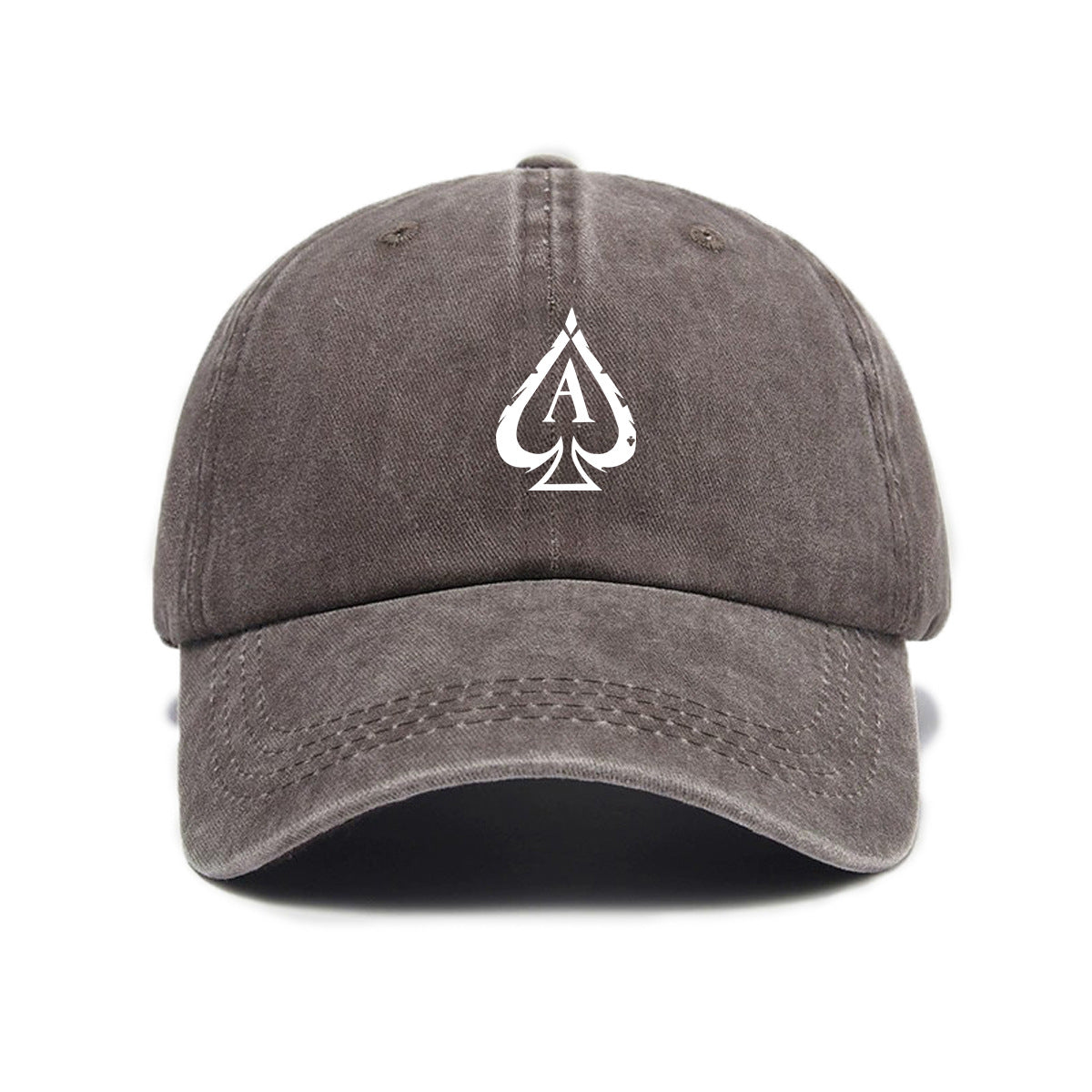 1 Washed And Distressed Printed Baseball Cap, Adult Retro Classic Versatile Peach Heart A Print Washed And Distressed Soft Top Sunshade Baseball Cap, Men'S And Women'S Baseball Cap