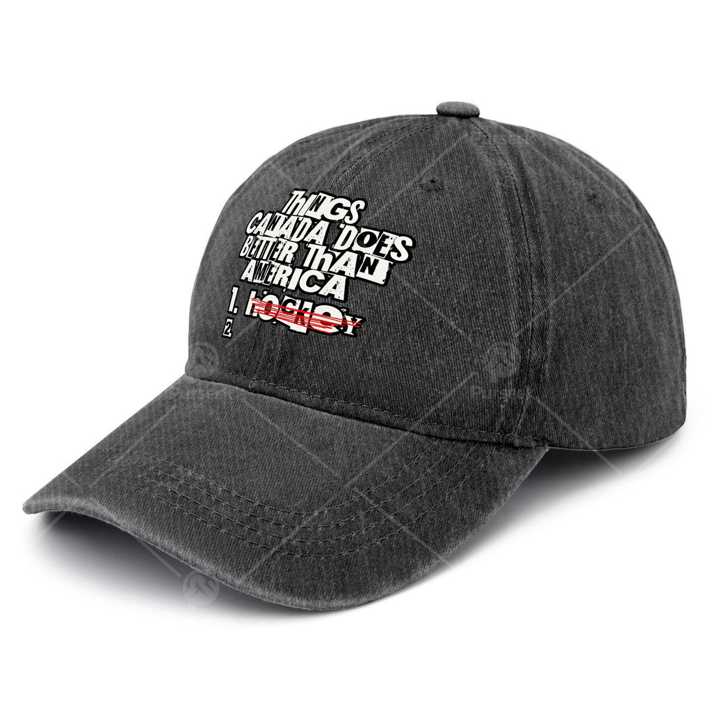 Canada-Themed Vintage Baseball Cap Suitable for Christmas, Games & 4th of - Unisex Adjustable Hat with Canadian Symbols, Machine Washable for Events, Casual Attire & for Competitions - Canadian Pride Gift for Men and Women