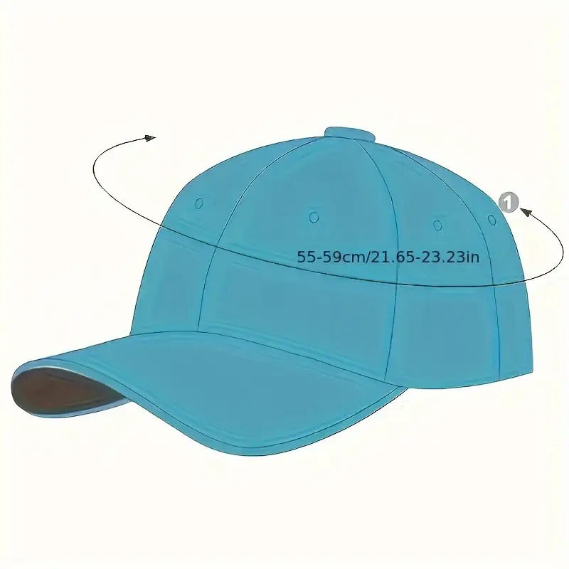 Vintage Washed Distressed Letter Print Baseball Cap with Retro Lettering & Adjustable Buckle Closure - Suitable for Outdoor Sports, Hiking, Casual Wear, Machine Washable Sun Hat Gift Choice for And