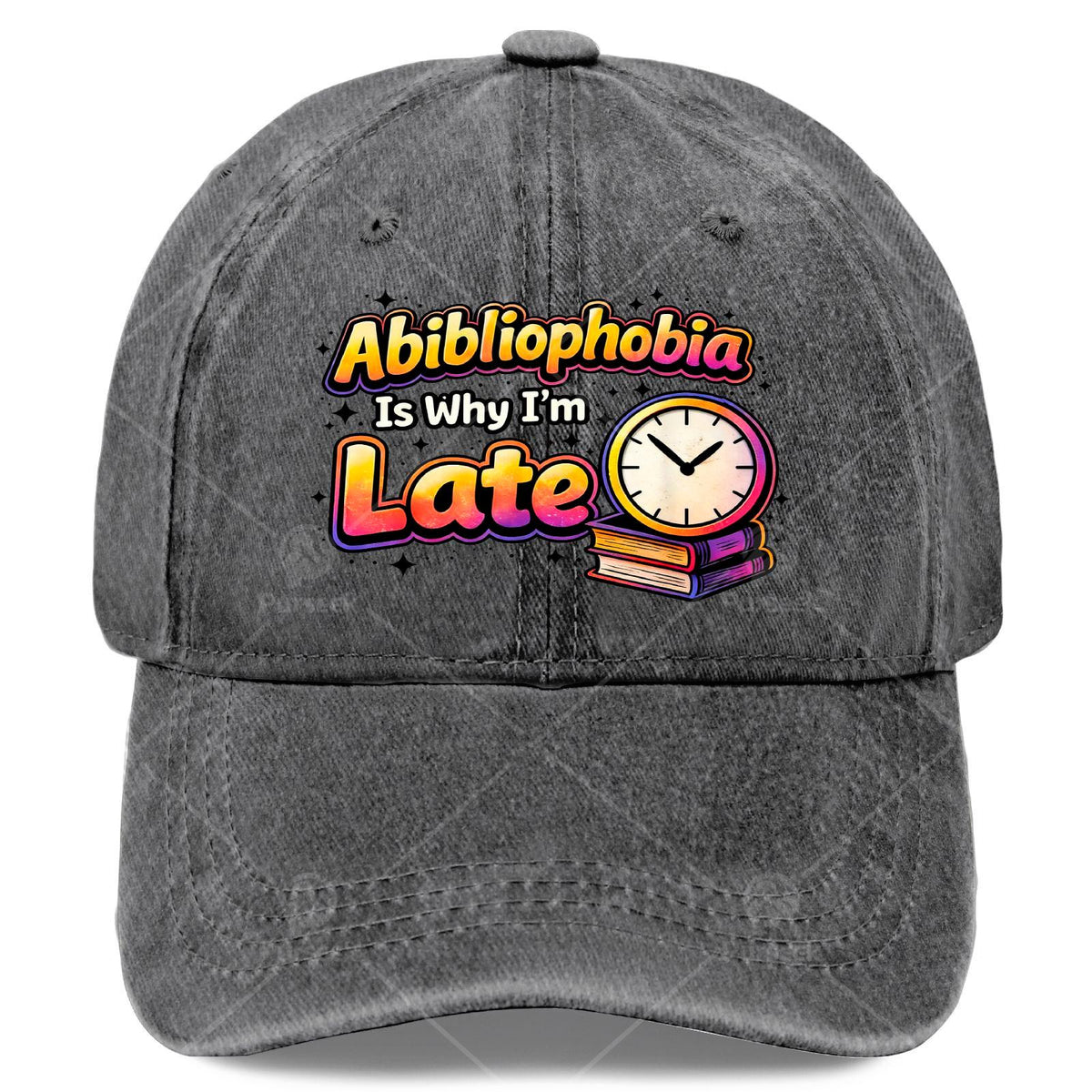 Unisex Baseball Cap, Designed Specifically for Book Lovers, Humorous Exploration of Reading Material Scarcity