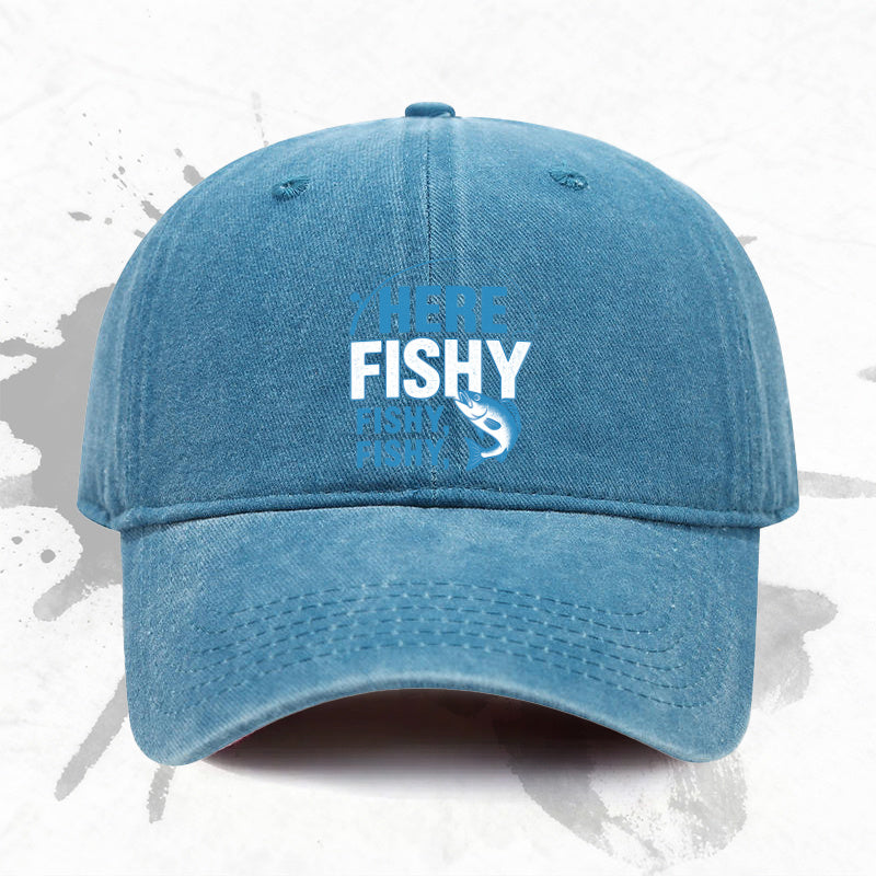 1P 1pc, Adjustable Baseball Cap with "fish" Design, Lightweight Printed Women's Hat, "fish" Trendy Men's Cap, an Ideal Gift for Weddings, Parties, and Birthdays.