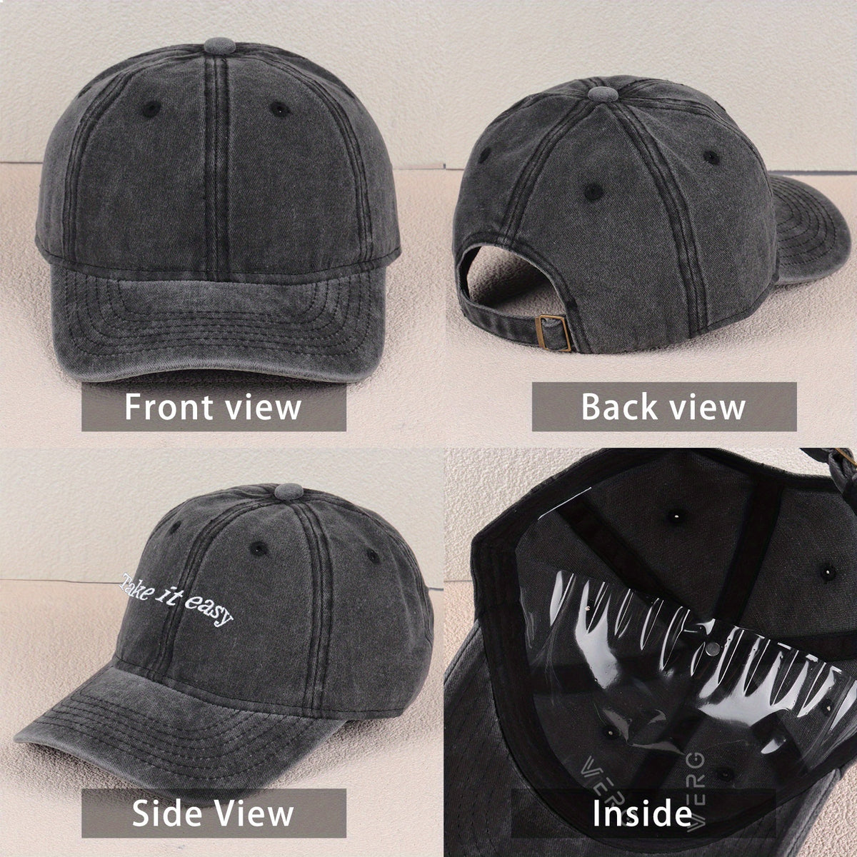 GOD IS GOOD Letter Embroidery Casual Daily Adjustable Baseball Cap