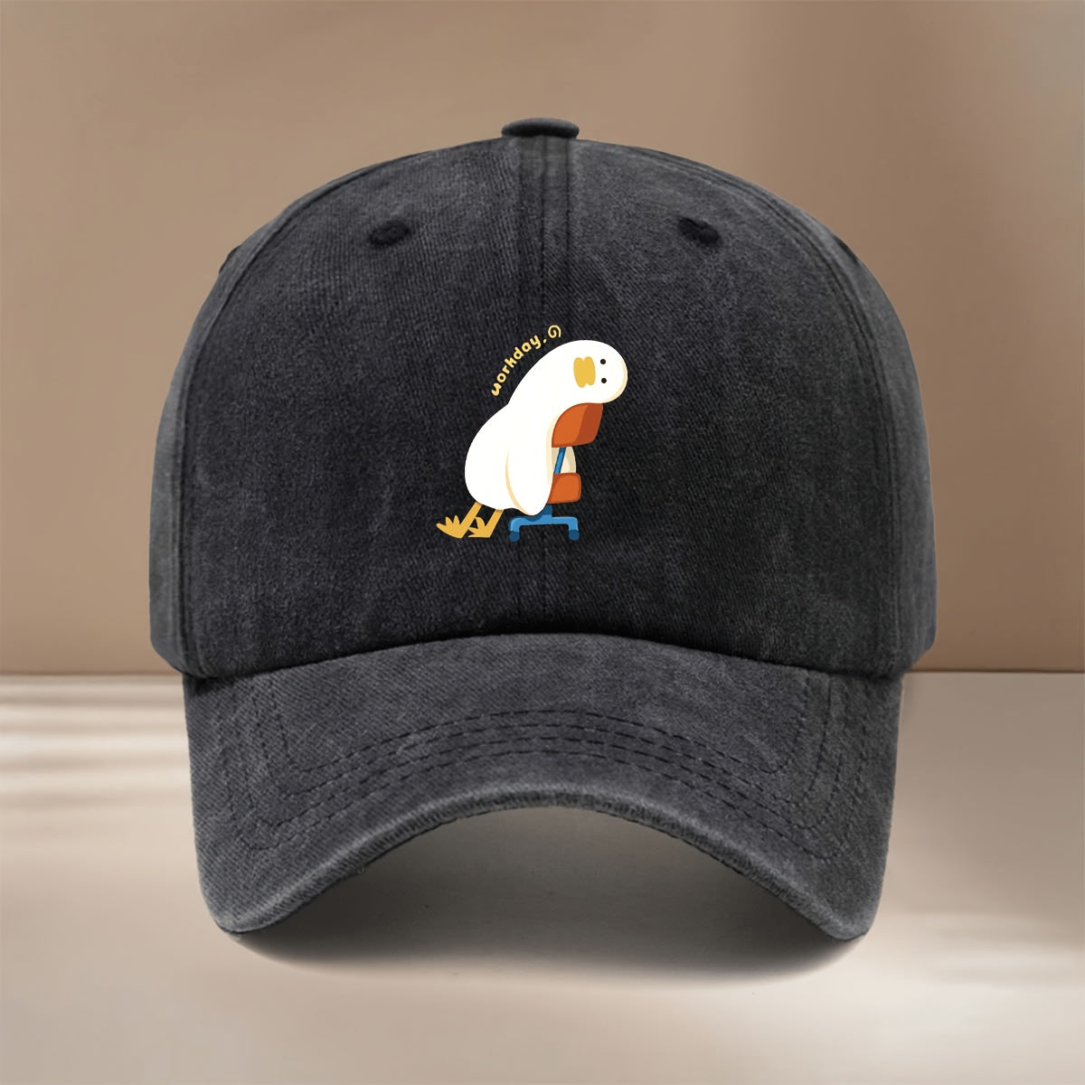 This Is a Baseball Cap Featuring a Design of a Lazy Duck for Work, Lightweight And Adjustable in Size, Suitable for Both Men And Women. It'S a Trendy And Casual Duckbill Hat Perfect for Outdoor Sports, Gatherings, And Camping