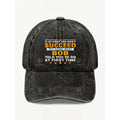 Motivational Quote Vintage Washed Baseball Cap for Men Women Casual Street Style Anniversary Gift