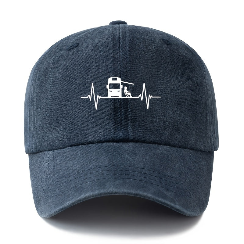 A Stylish And Versatile Printed Baseball Cap Suitable for Both Men And Women, Featuring a Classic Retro Washed Design. This Lightweight Outdoor Cap Is Perfect for Truck Drivers And Is Ideal for Casual Occasions Such As Outdoor Vacations, Camping