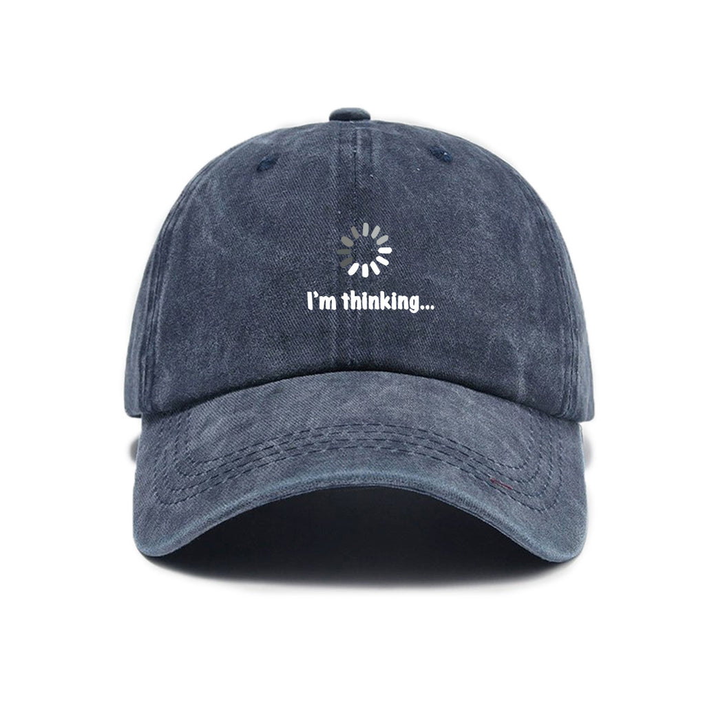 Unisex Cross-Border Versatile Fashion Trend Symbol Print Washed Distressed Soft Top Sun Visor Baseball Cap