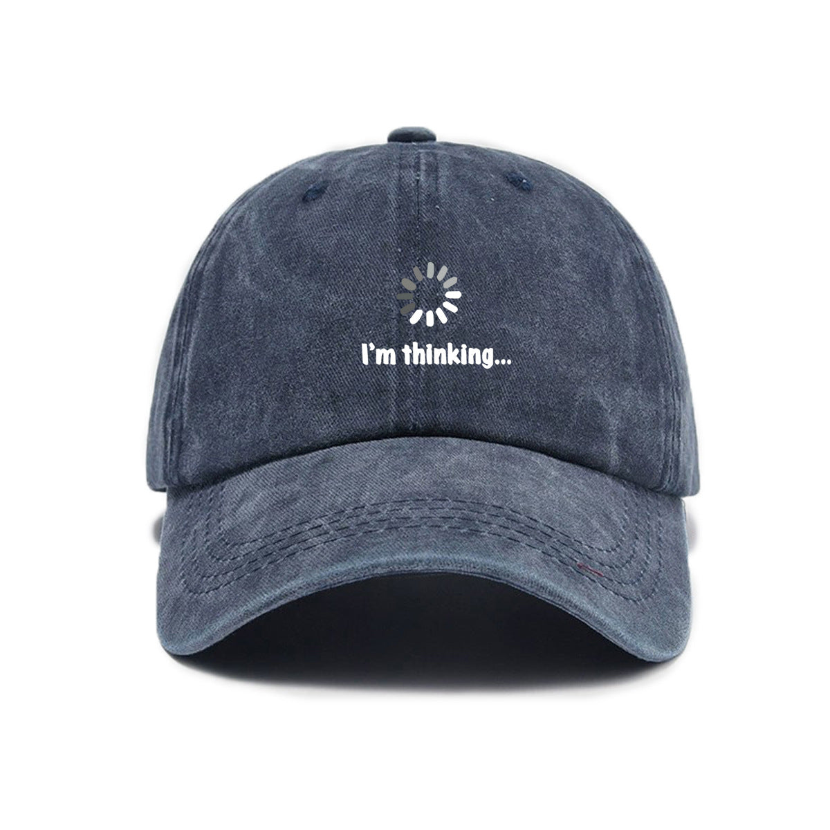Unisex Cross-Border Versatile Fashion Trend Symbol Print Washed Distressed Soft Top Sun Visor Baseball Cap