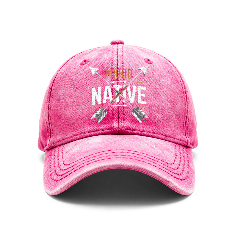 1pc Vintage Native American Indian Arrow Print Baseball - Adjustable Unisex Hat with Proud Native Design, Casual & Outdoor Wear for Men & Women, Arrowhead Graphic Suitable for, Gifts