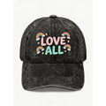Rainbow Pride Vintage Baseball Cap for Men & Women - Retro Multicolor Love All Graphic, Adjustable Pull-String Closure, Machine Washable Suitable for Casual Streetwear, Pride Events, Anniversary Gifts