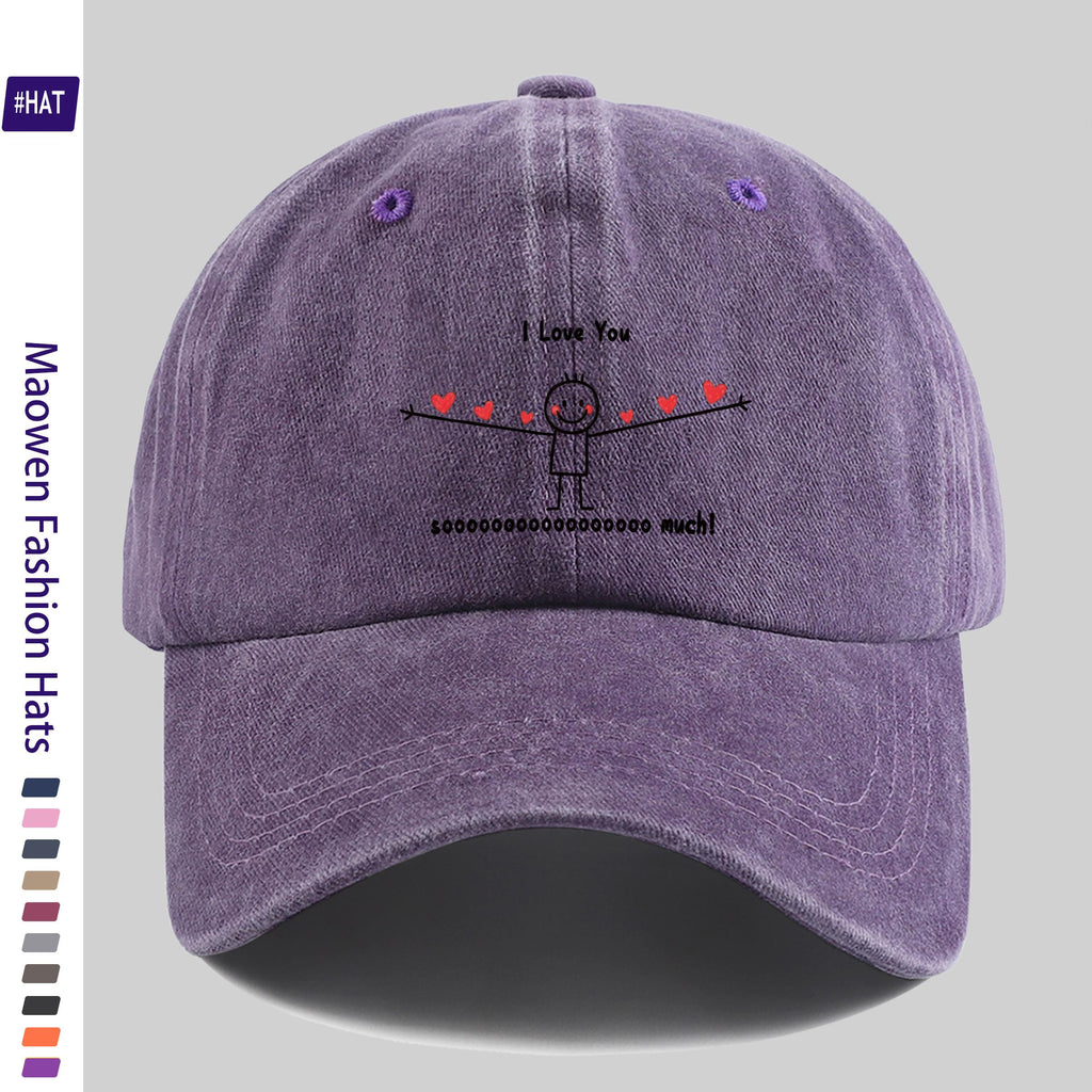1 Vintage Washed Distressed Baseball Cap, Stylish, Easy to Match, and Attractive, Unisex Snapback Cap with Adjustable Size. The Feature Is the Fun Cartoon Character Design with Happy Faces. This Fashionable Street-style Hat Is Also Known As