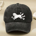 Men' & Women' Vintage Puppy Paw Print Baseball Cap - Adjustable Dog Lover Hat with Paw, Machine Washable Suitable for Streetwear, Gifts for Pet Owners, Casual Cap for Daily Wear and Outdoor Activities