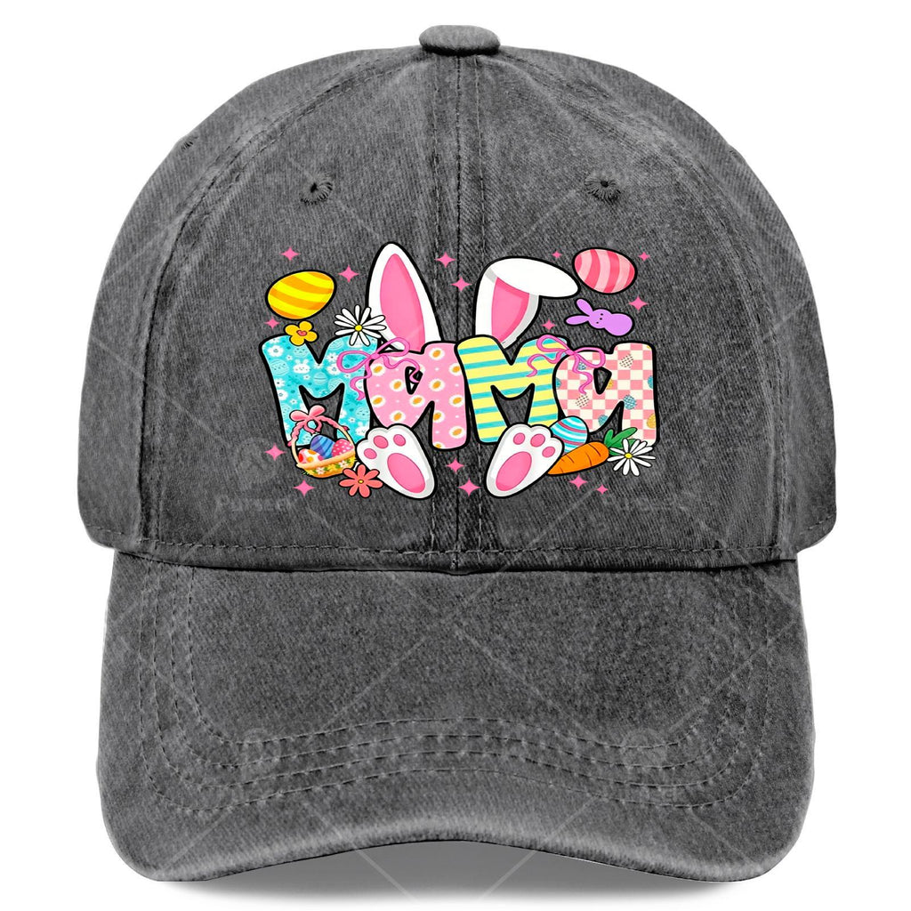 Easter Mama Bunny Ears Coquette Bow Easter Rabbit Baseball Hat Unisex Trendy