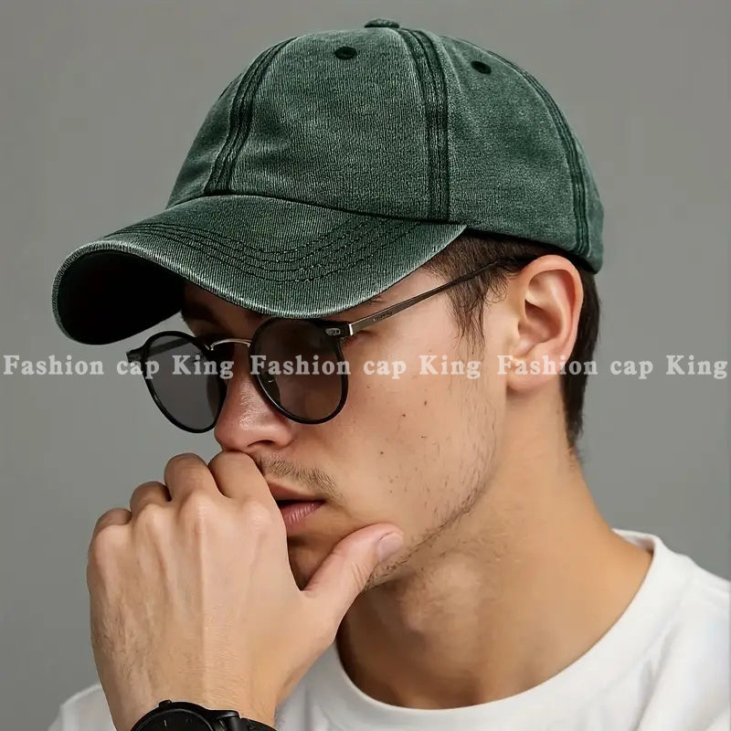 A Water-Washed Baseball Cap Featuring a Yin-Yang Fish Print - an Adjustable Unisex Hat with Traditional Chinese Koi Fish Symbols, Lightweight And Breathable for Outdoor Sun Protection, a Korean Cultural Accessory