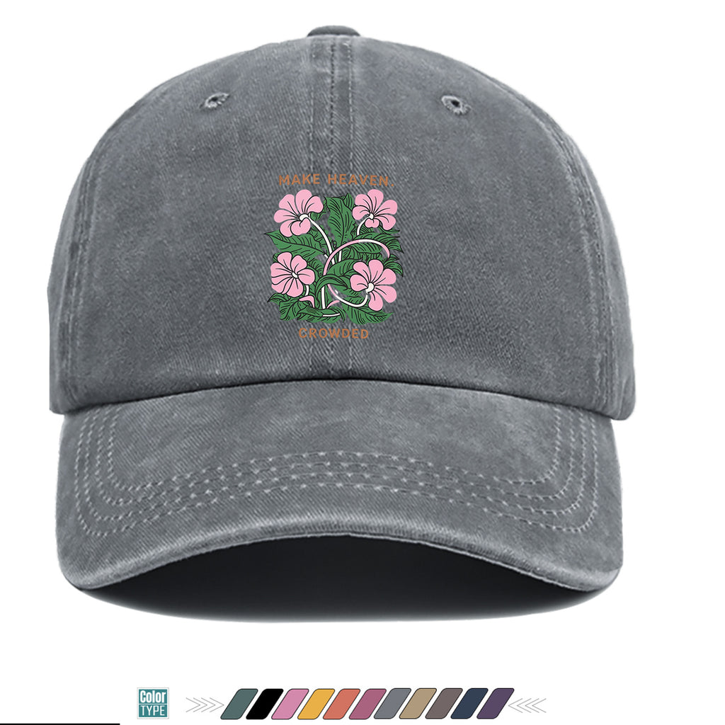1pc 1pcs Floral Print Baseball Cap Suitable for Men & Women, Adjustable Duckbill Hat with Duckbill Visor, Breathable Sun Hat for Outdoor Travel, Casual Gift for Daily Outfits, Picnics, Birthdays - Trendy Present for Friends (Unisex)