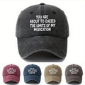 A Printed Baseball Cap with Heat-transfer Lettering, Fashionable for Both Men and Women, with a Curved Brim, Adjustable Men's Cycling Baseball Cap, Suitable for Holiday Parties, Hip-hop Cap, Trucker Baseball Cap