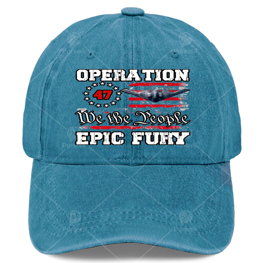 Vintage Washed Distressed Baseball Cap - Subtle All-Over Iconic Print, Lightweight And Suitable for Christmas, Gaming, National Day, And Everyday Wear, with an Iconic Rounded Crown Design