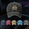 1 Adjustable Baseball Cap, Limited Edition 1978 Design, Lightweight Polyester Fiber Printed, Suitable for Outdoor Sports And Camping Enthusiasts, Fashion Couple Hat, Golf Hat, Trucker Hat, Trendy Baseball Cap, Youthful Wear