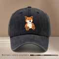 This Is a Lightweight And Fashionable Adjustable Size Baseball Cap with Cute Fox Pattern, Unisex Casual Easy Curved Brim Hat for Outdoor Sports, Dining, Camping, Comfortable Trendy Hip-Hop Cap, Sports Event Support Style, Versatile Six-Panel Hat