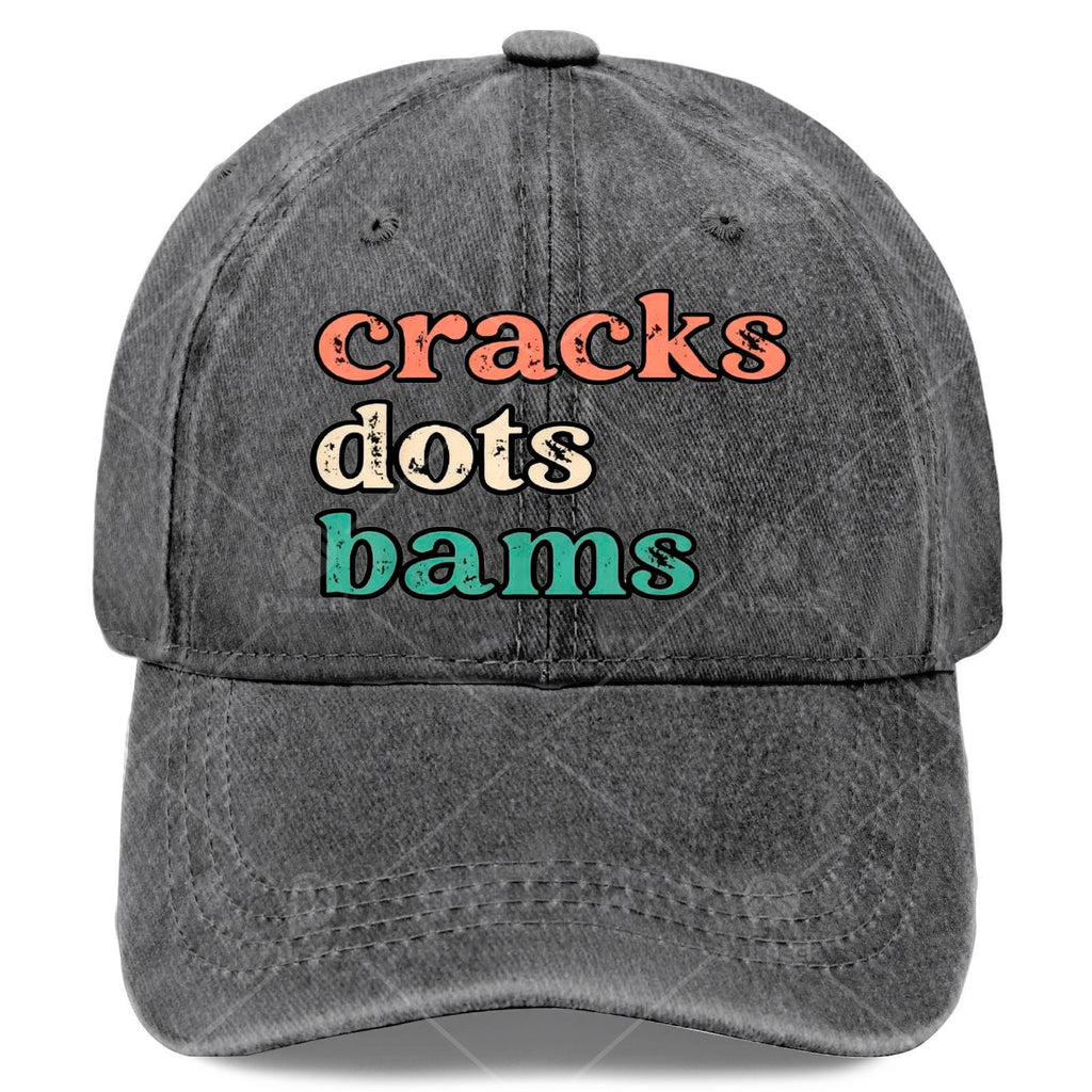 Cracks Dots Bams Mahjong Tile  Distressed Mahjong Play Baseball Hat