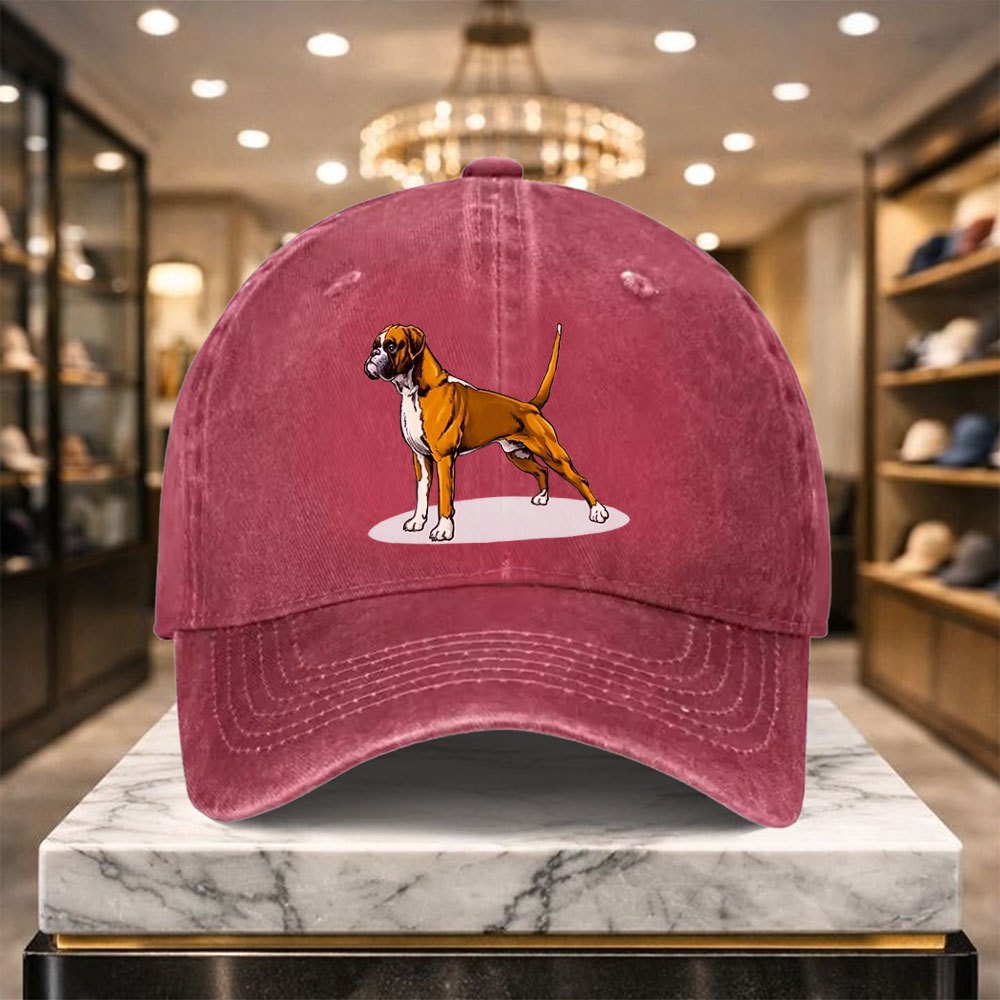 Versatile Casual Boxer Dog Baseball Cap with Adjustable Design, Suitable for Outdoor Sports And Everyday Casual Wear, a Casual Street Hat for Casual Outfits