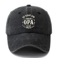 Unisex Fashion All-Match Printed OPA German Style Baseball Cap, Classic Vintage Washed Outdoor Lightweight Curved Brim Hat, Trucker Cap, Suitable for Outdoor Vacation Travel Camping And Casual Occasions, Holiday Party Hip-Hop Hat