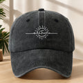 Men's Summer Casual Washed Baseball Hat, Lightweight Adjustable Outdoor Sun Hat for Everyday