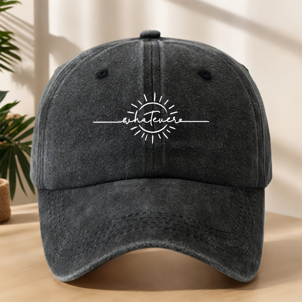 Men's Summer Casual Washed Baseball Hat, Lightweight Adjustable Outdoor Sun Hat for Everyday