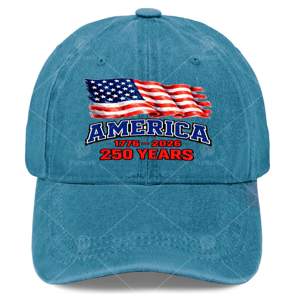 Unisex Baseball for The 250Th Anniversary of US Independence 1776-2026 Patriotic Celebration