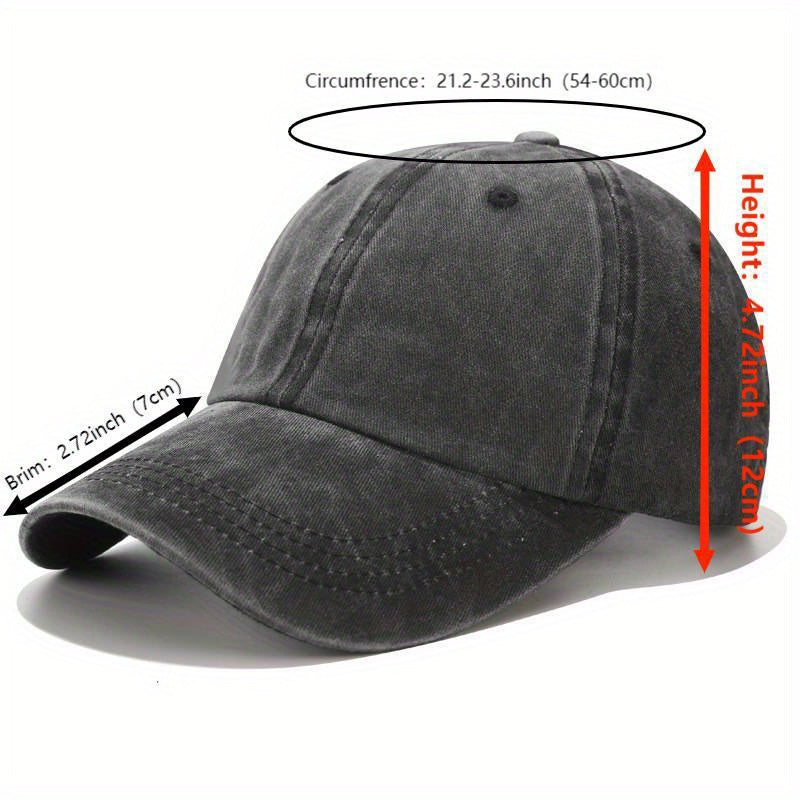 Vintage Washed Baseball Cap - Adjustable Dad Hat with The Print "Today Is a Great Day for Pickleball, " a Gift for Pickleball Enthusiasts, Unisex, Suitable for Sports And Casual Outings, Pickleball Games - Vintage Baseball Cap