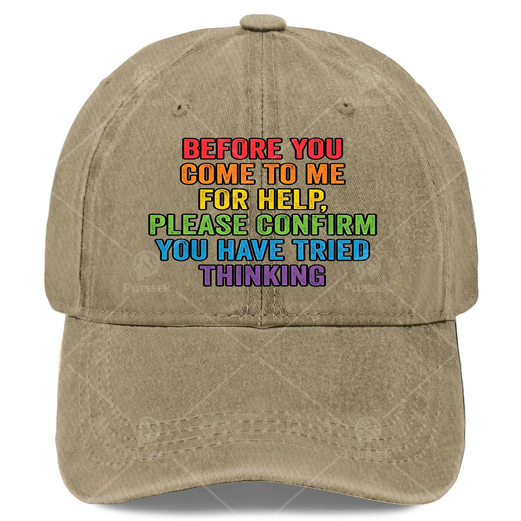 Funny Sarcastic Office Quote Graphic Baseball Cap, Unisex, Low Profile, Vintage Washed Style