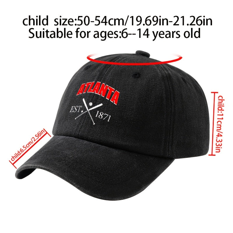 A Unisex Men's Baseball Cap with Cartoon Print, Adjustable and Stylish, Suitable for Outdoor Camping, Hiking, and Fishing