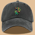 1pc Tropical Rainforest Theme Toucan Print Baseball Cap, Tropical Plant Floral Pattern Sun Hat, Fashionable And Individual Aesthetic Unisex Baseball Cap, Adjustable Size Outdoor Casual Sun Hat, Suitable for Vacation, Travel, Camping, Picnic
