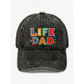 Colorful Life Dad Vintage Hat for Men Casual Street Style Baseball Cap Fathers Day Gift