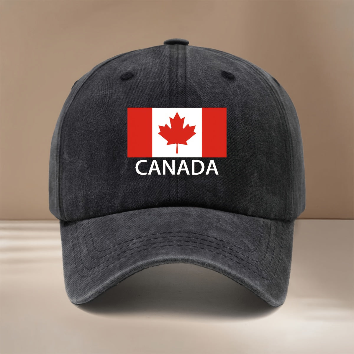 A Baseball Cap Featuring a Canada Pattern, Perfect for Vacations, Gatherings, And Camping. This Hip-Hop Style Hat Is Easy Yet Textured, with a Comfortable And Lightweight Design. It Has a Six-Panel Structure Suitable for Both Men And Women