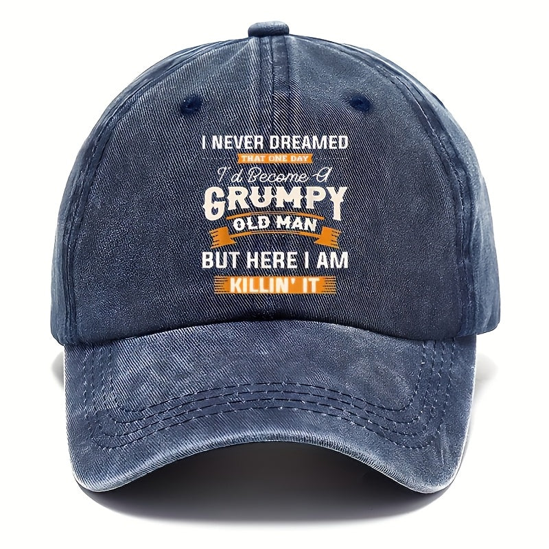 Cool Hippie Curved Brim Baseball Cap, Wake Up Sexy Hell Print Imitation Old Trucker Cap, Casual Casual Outdoor Sports Rebound Cap