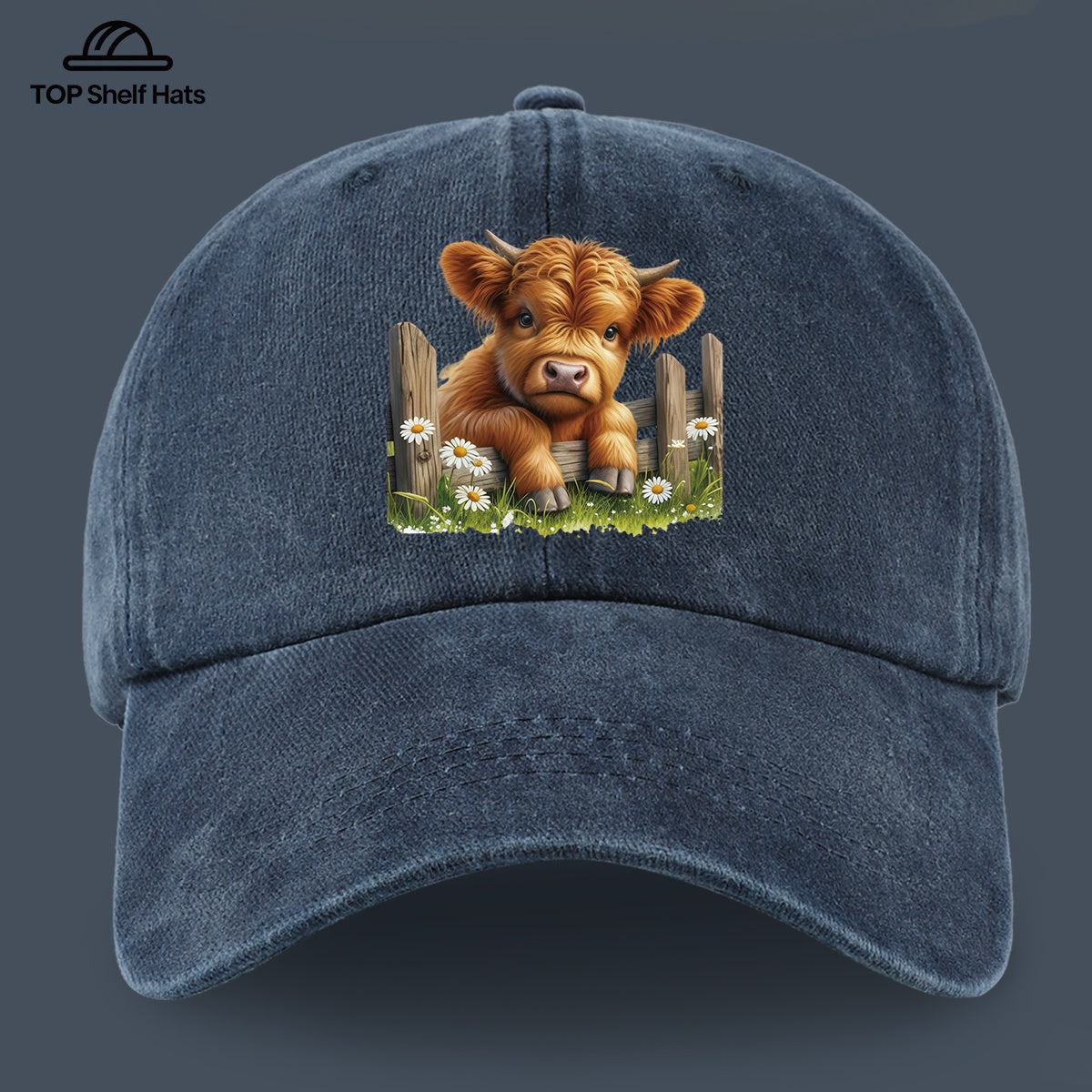 1pc Cute and Adorable Highland Cow Pattern Printed Casual Baseball Cap, Lightweight, Comfortable, and Breathable, with Adjustable Size, Unisex Outdoor Wear and Casual Apparel Accessory, Sun Hat for Mom and Dad's Beach Vacation, Exquisite Gift