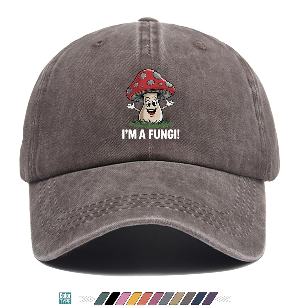 1pc Cartoon Mushroom Joyful Face Print Baseball Cap, Cute Red Mushroom with Gray Dots Hat, Comfortable and Breathable Sun Hat, Stylish, Fun, and Unique, Unisex Adjustable Baseball Cap, Casual Hat, Couple's Outing Hat, Suitable for Daily Shopping