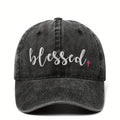 Blessed Baseball Cap Washed Baseball Cap Outdoor Casual Sun Hat