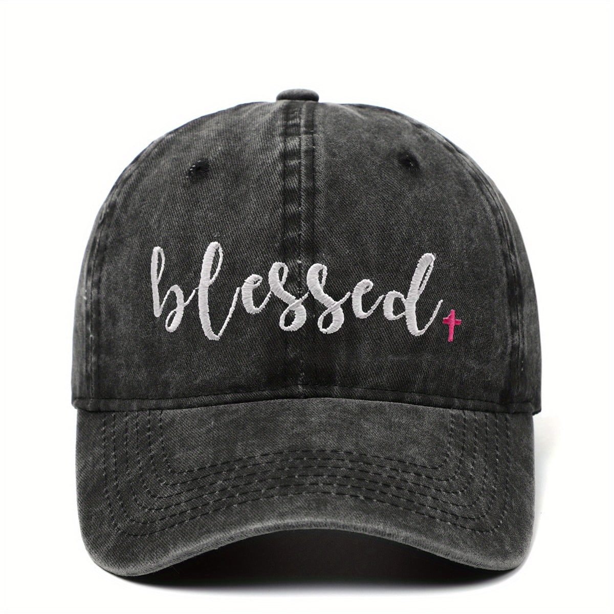 Blessed Baseball Cap Washed Baseball Cap Outdoor Casual Sun Hat