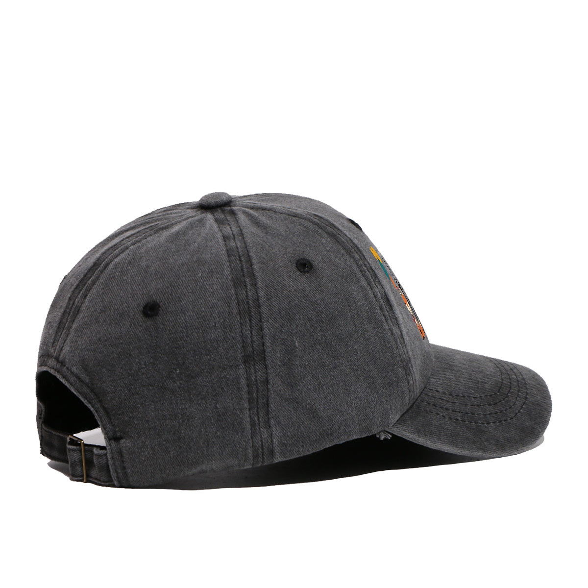 1pc Cartoon Fox Wearing Red Scarf Print Baseball Cap Colorful Geometric Background Sun Hat Fashionable And Beautiful Unisex Duck Tongue Cap Adjustable Size Casual Travel Hat Street Trendsetter Essential Suitable for Daily Wear, Shopping, Travel