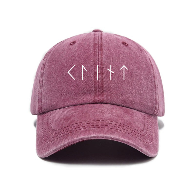1 Washed Distressed Printed Baseball Cap for Adults, Simple and Versatile Vintage Washed Distressed Outdoor Sun Baseball Cap, Unisex Letter Print Soft Top Hat