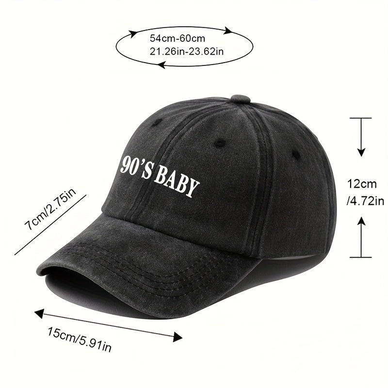 Men's Baseball Cap Outdoor Travel Fishing Hat Mountaineering Hat Retro Washed Sports Duckbill Cap Curved Brim Hat Adjustable High Quality Dad's Truck Hat
