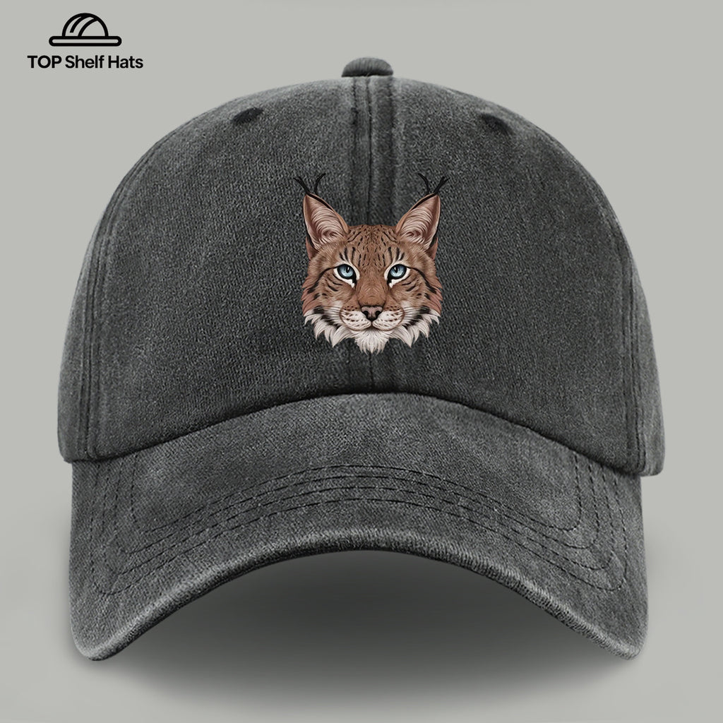 1pc Lynx Pattern Baseball Cap | Lightweight, Comfortable, Breathable, Adjustable Fit, Ideal for Beach Vacations, Casual Outdoor Activities, and Valentine's Day Gifts