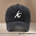 This Is a Comfortable And Trendy Baseball Cap Featuring a Handwritten Letter 'K' Design. It Has an Adjustable Size And Is Suitable for Both Men And Women. The Easy And Lightweight Curved-Brim Hat Is Perfect for Outdoor Sports, Gatherings
