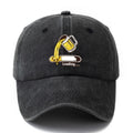 A Unisex Fashionable and Versatile Printed Beer Progress Bar Baseball Cap, Featuring a Classic Vintage Washed Lightweight Curved Brim. Suitable for Outdoor Vacations, Travel, Camping, and Other Casual Occasions. Also Ideal as a Hip-hop Hat